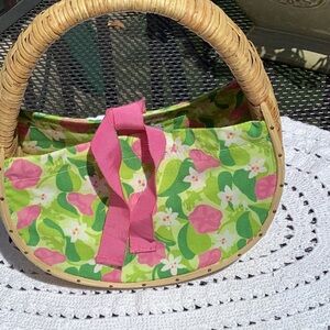 Vintage Lilly Pulitzer Bamboo Bag